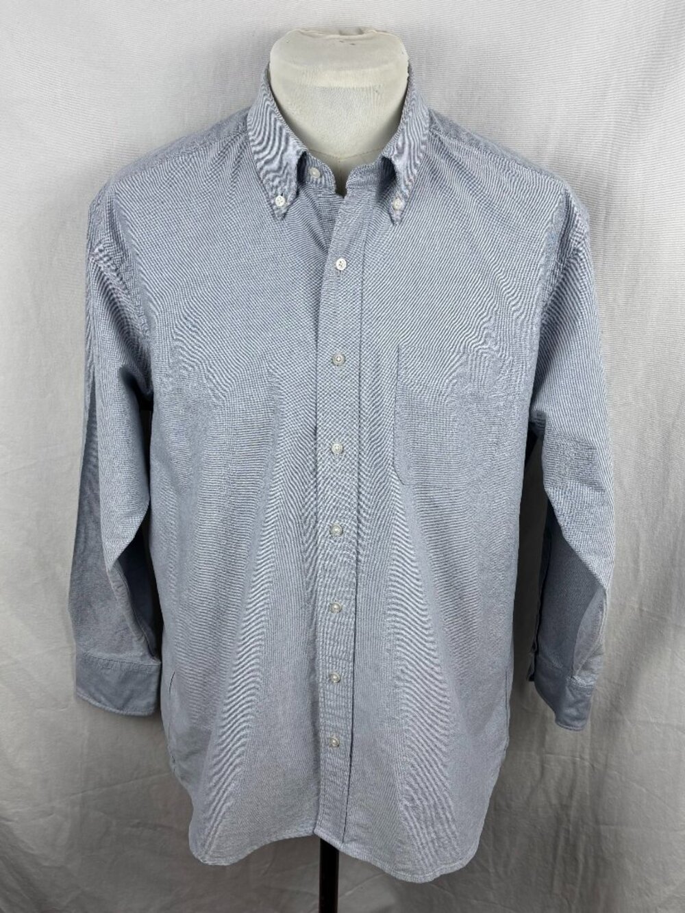 Proper Cloth Light Blue Oxford Cotton Button Down Shirt 17.5 34 Custom